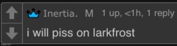 i will piss on larkfrost Meme Template