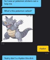 Rhydon Gay Grindr Meme Template