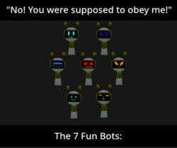 The 7 Fun Bots (Sprunki) Meme Template