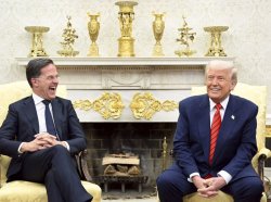 Rutte and Trump Meme Template