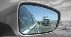 Objects in mirror Meme Template