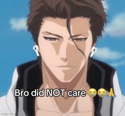 Bro did NOT care Meme Template