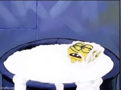SpongeBob drowned in cum Meme Template