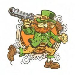 Leprechaun pistolero Meme Template