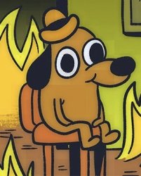 This is fine Meme Template