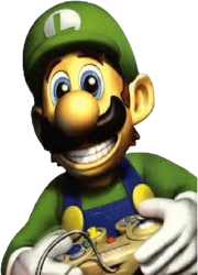 cursed luigi gaming Meme Template