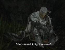 depressed knight Meme Template