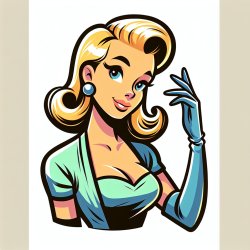 retro blonde woman Meme Template