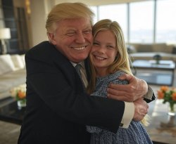 Der Gropenfuhrer Trump little girl sexual assault Meme Template