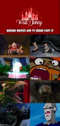 The Walt Disney Company Horror Movies and TV Shows Villains 17 Meme Template