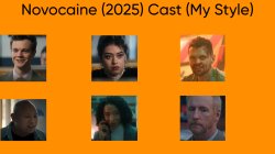 Novocaine (2025) Cast (My Style) Meme Template