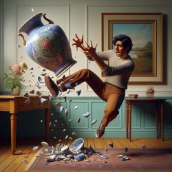 someone dropping a vase and it breaking Meme Template