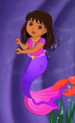 mermaid dora Meme Template