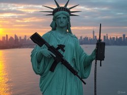 Strapped liberty Meme Template