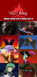 The Walt Disney Company Horror Movies and TV Shows Villains 20 Meme Template