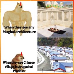 hindu sanatani aurangzeb mughal arunachal pradesh china india Meme Template