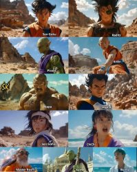 live action dragon ball Meme Template