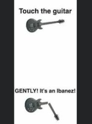 Haha Ibanez sucks Meme Template