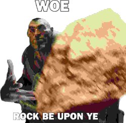Low quality rock Meme Template