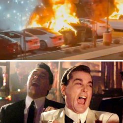 Burning Teslas Meme Template
