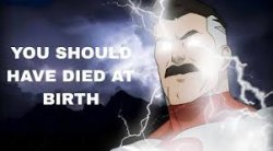 You should've died at birth Meme Template