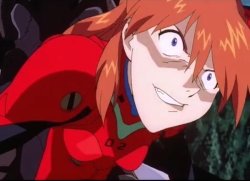 asuka insane close up Meme Template