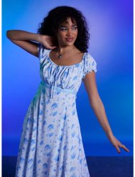 Disney Peter Pan Wendy Floral Midi Dress Meme Template