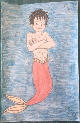 luffy merman Meme Template