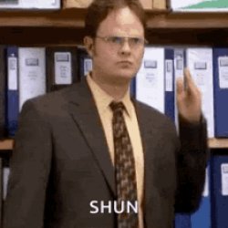 Dwight Shun Meme Template