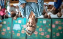 Mature teacher in class Meme Template