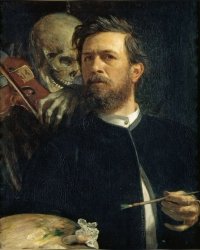 Autoretrato com Morte tocando Violino Meme Template