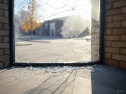 A broken window Meme Template