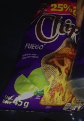 Fuego Chips. Meme Template