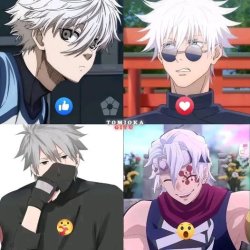 gojo faces Meme Template