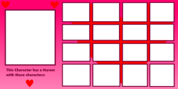 harem blank meme Meme Template