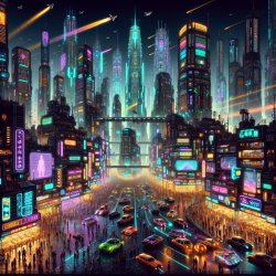 Cyberpunk city Meme Template
