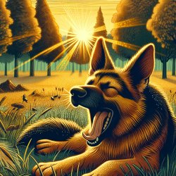 german shepard morning Meme Template