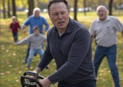 Chainsaw Elon Meme Template