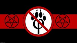 anti furry pentagram Meme Template