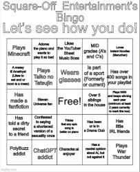 Square-Off_Entertainment’s Bingo! Meme Template