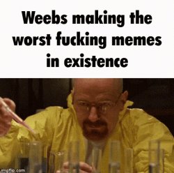 Weebs making the worst fucking memes in existence Meme Template