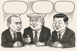 Vladimir Donald and Jinping Meme Template