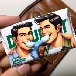 Doublemint gum but with 2 guys Meme Template