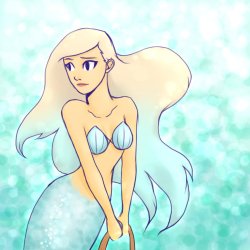 white mermaid Meme Template