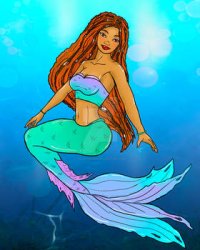 black ariel Meme Template