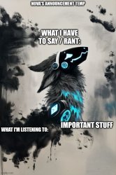 Nova's announcement temp Meme Template