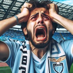 Tifoso laziale disperato Meme Template