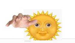 threatening sun Meme Template
