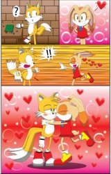 Tails x cream Meme Template