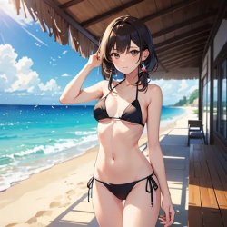 Super Cute Bikini Girl Meme Template